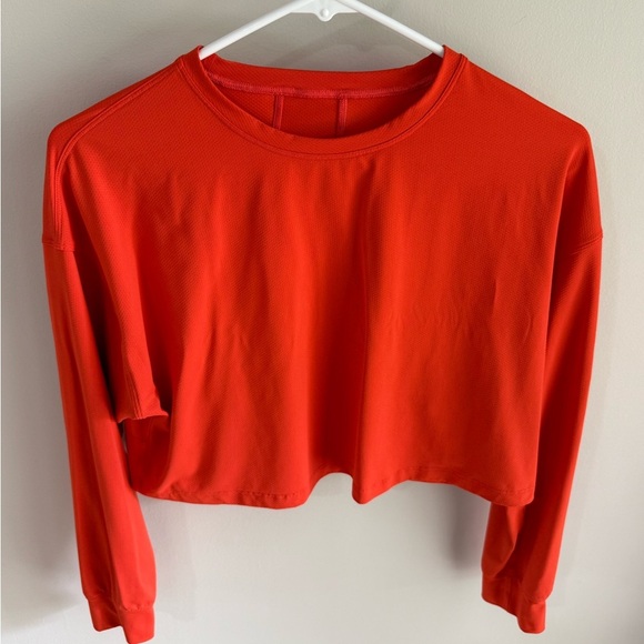 Lululemon Muscle Love Long Sleeve - Red/Orange - Size Small/Medium - Picture 7 of 16